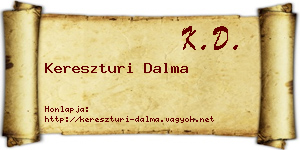 Kereszturi Dalma névjegykártya